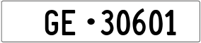 Trailer License Plate